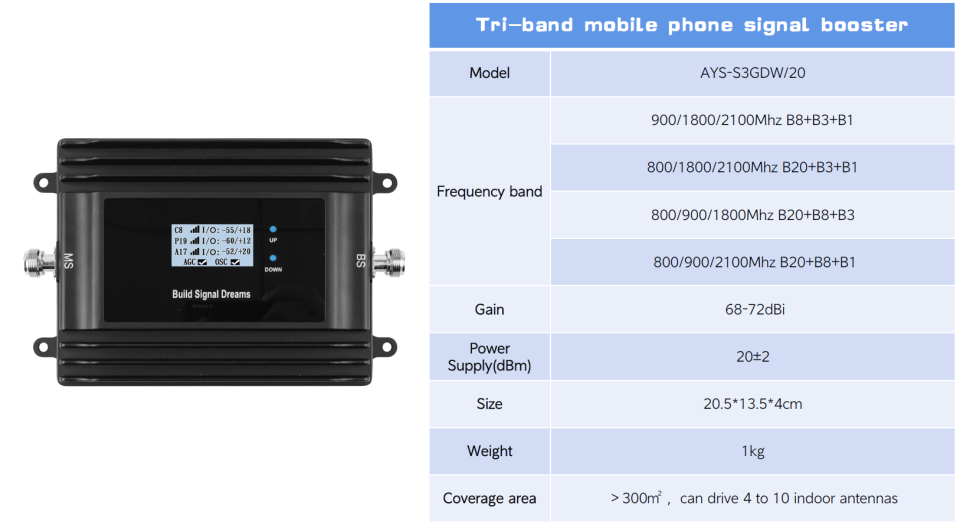 AYS Booster AYS-S3GDW/20